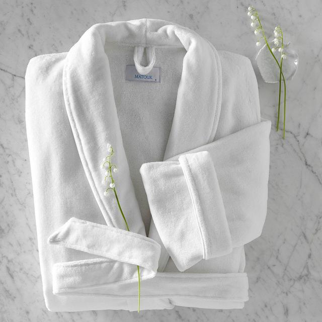 Matouk Velour Shawl Collar Robe