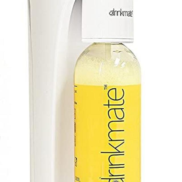 DrinkMate Sparkling Water and Soda Maker, Carbonates ANY Drink, with 1L Re-usable BPA-free Carbonating Bottle and Patented Fizz Infuser - Ivory White (Does Not Come with CO2 Cylinder)