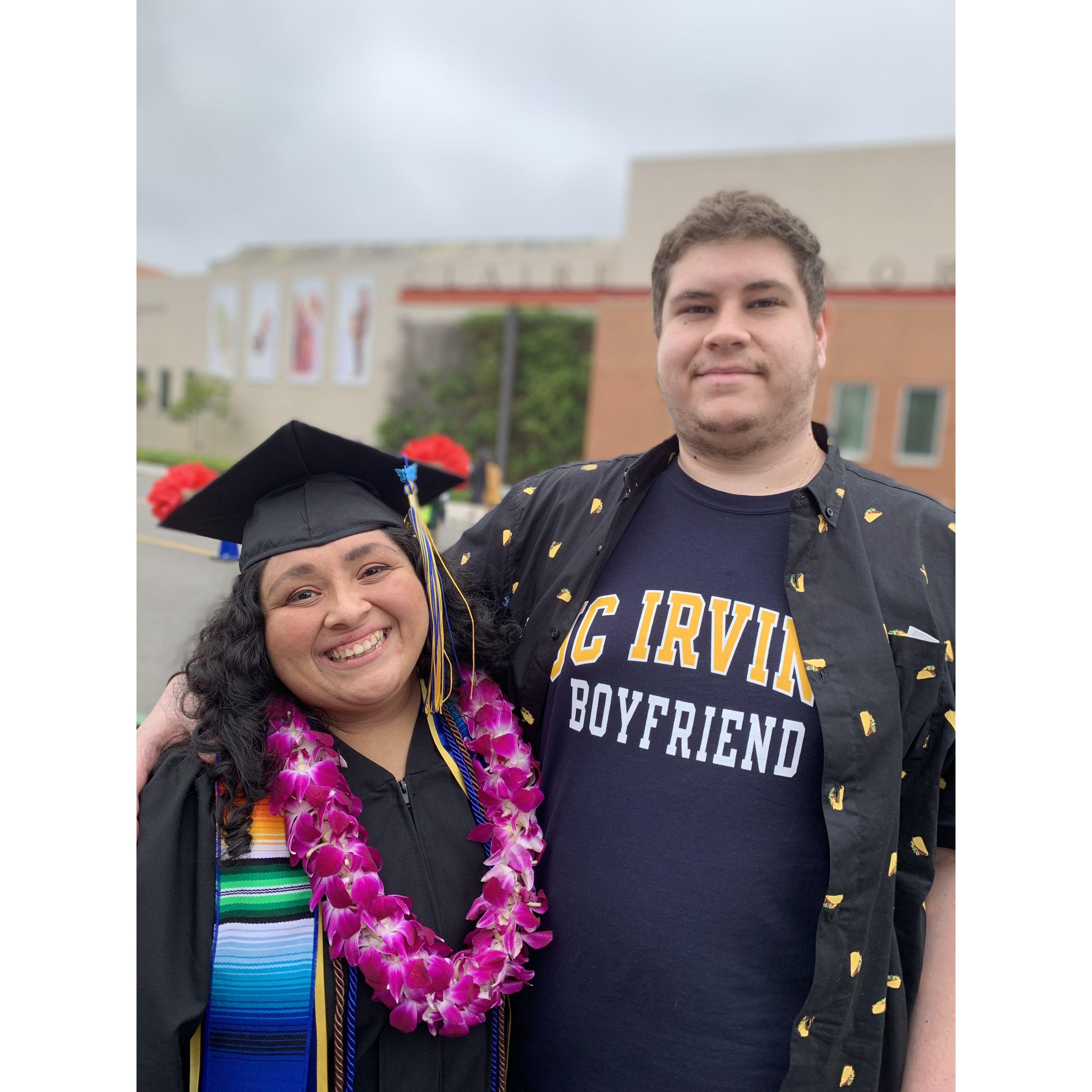 OIivia graduating from UCI
