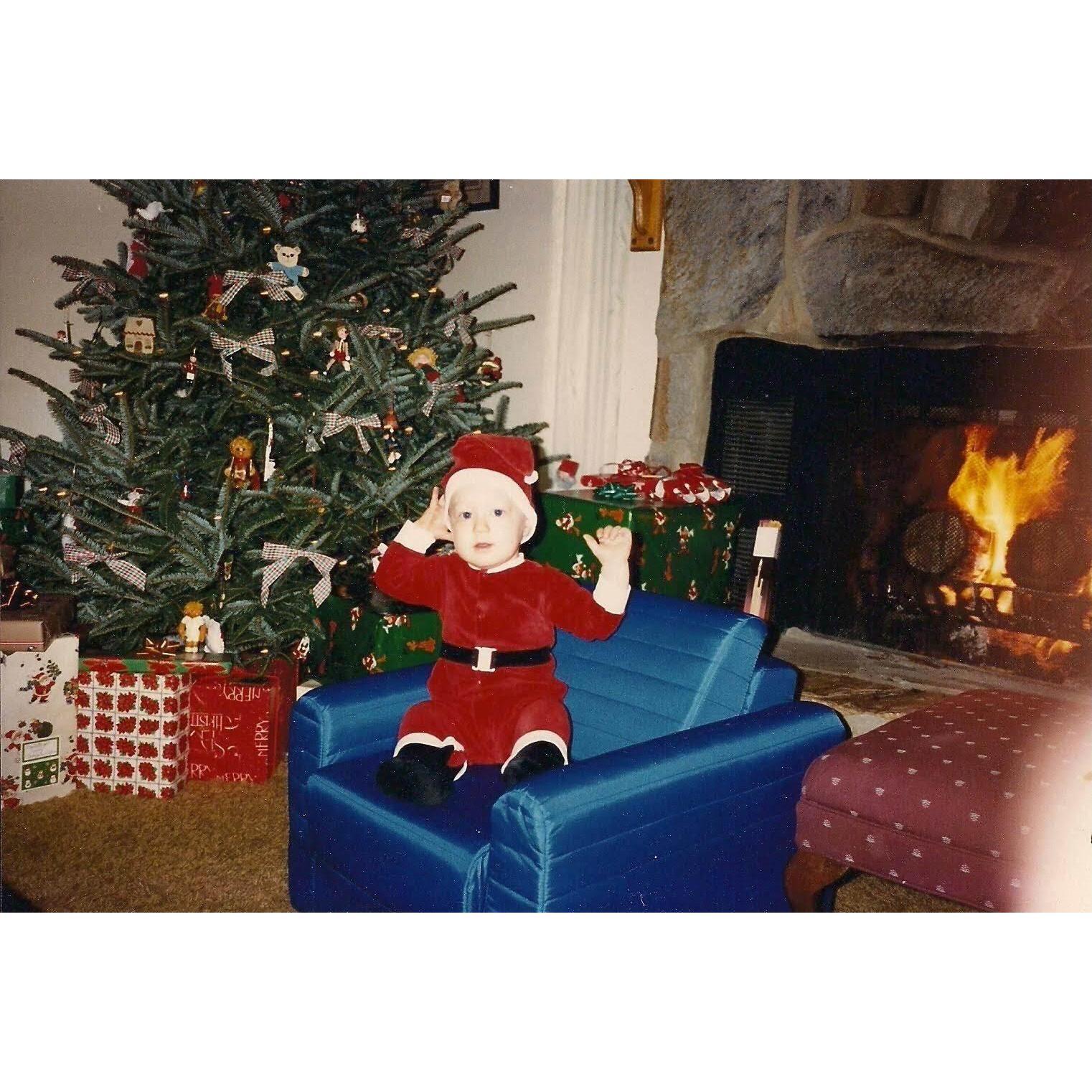 One of Andrew's first Christmas's.