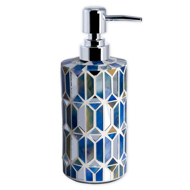 Hexagon Border Lotion Dispenser in Blue