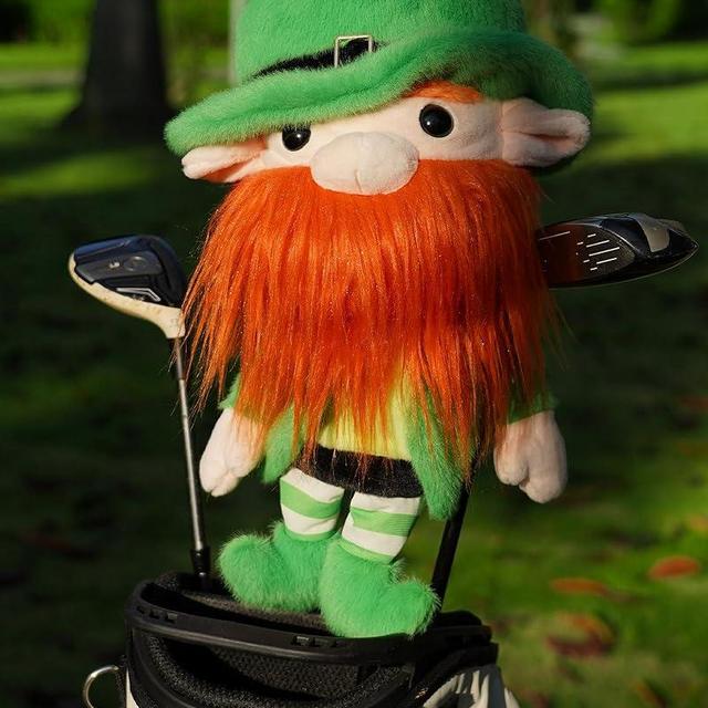 Big Teeth Driver Headcover Funny Leprechaun Golf Club Covers for 460cc Driver Club, Golf Head Covers Funny St.Patrick's Day Gift