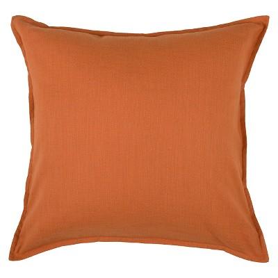 Orange Solid Throw Pillow 20"x20" - Rizzy Home
