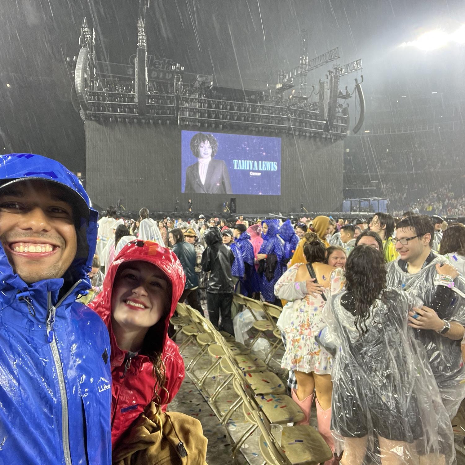 We saw Taylor Swift in the pouring rain! It was AWESOME!