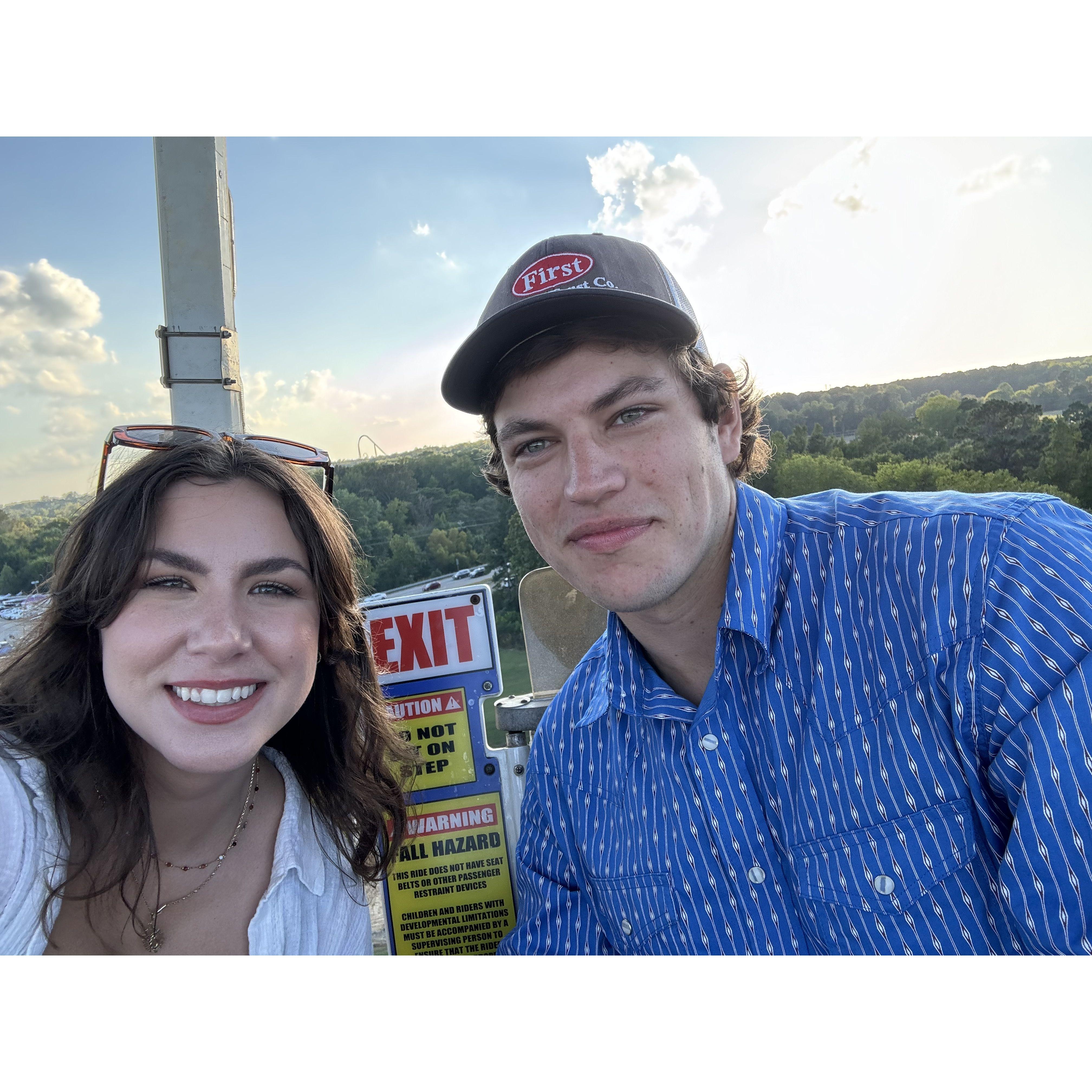 The first photo we ever took together at the Virginia State Fair.