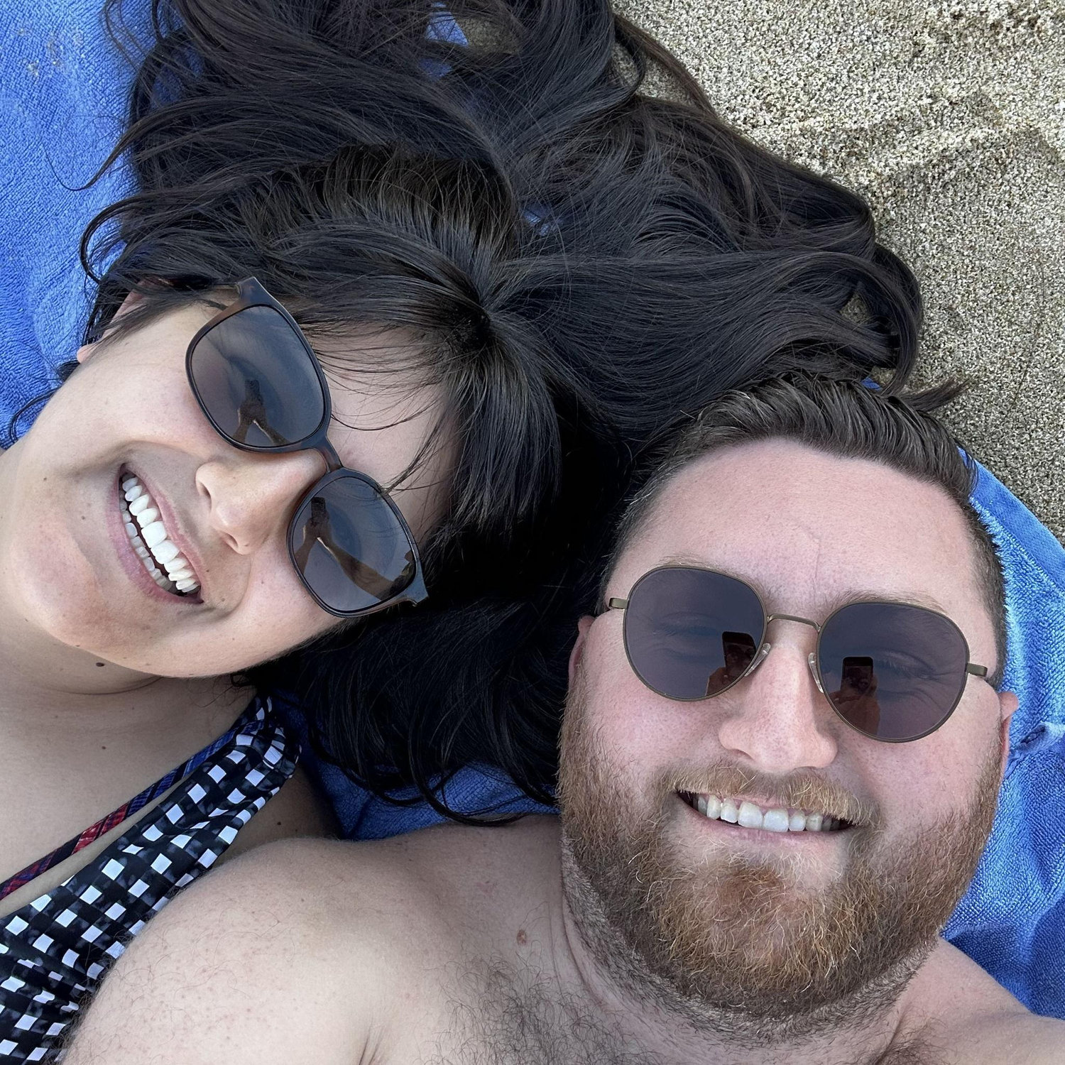 Beach day—we love reading books and listening to the waves.