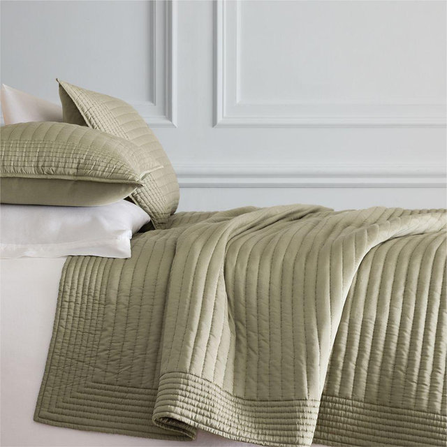 Tencel Pick Stitch Full/Queen Quilt, Elm