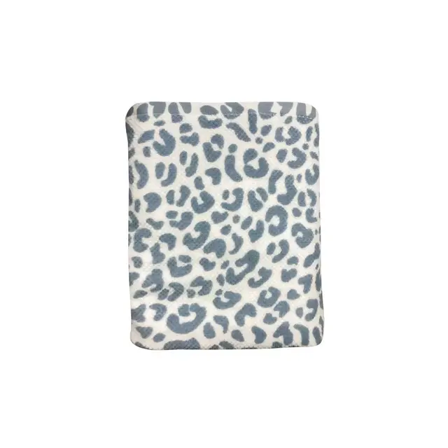 Wild Sage™ Leopard Bath Towel in Blue