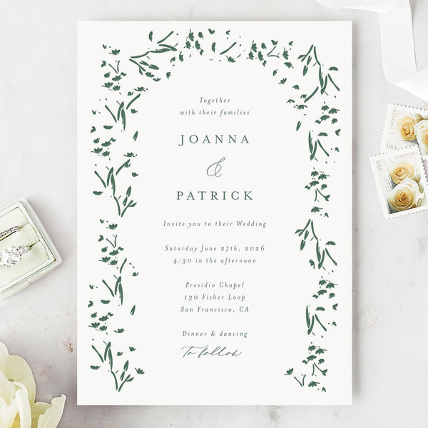 Zola Wedding Invitations - Regal Portrait Letterpress