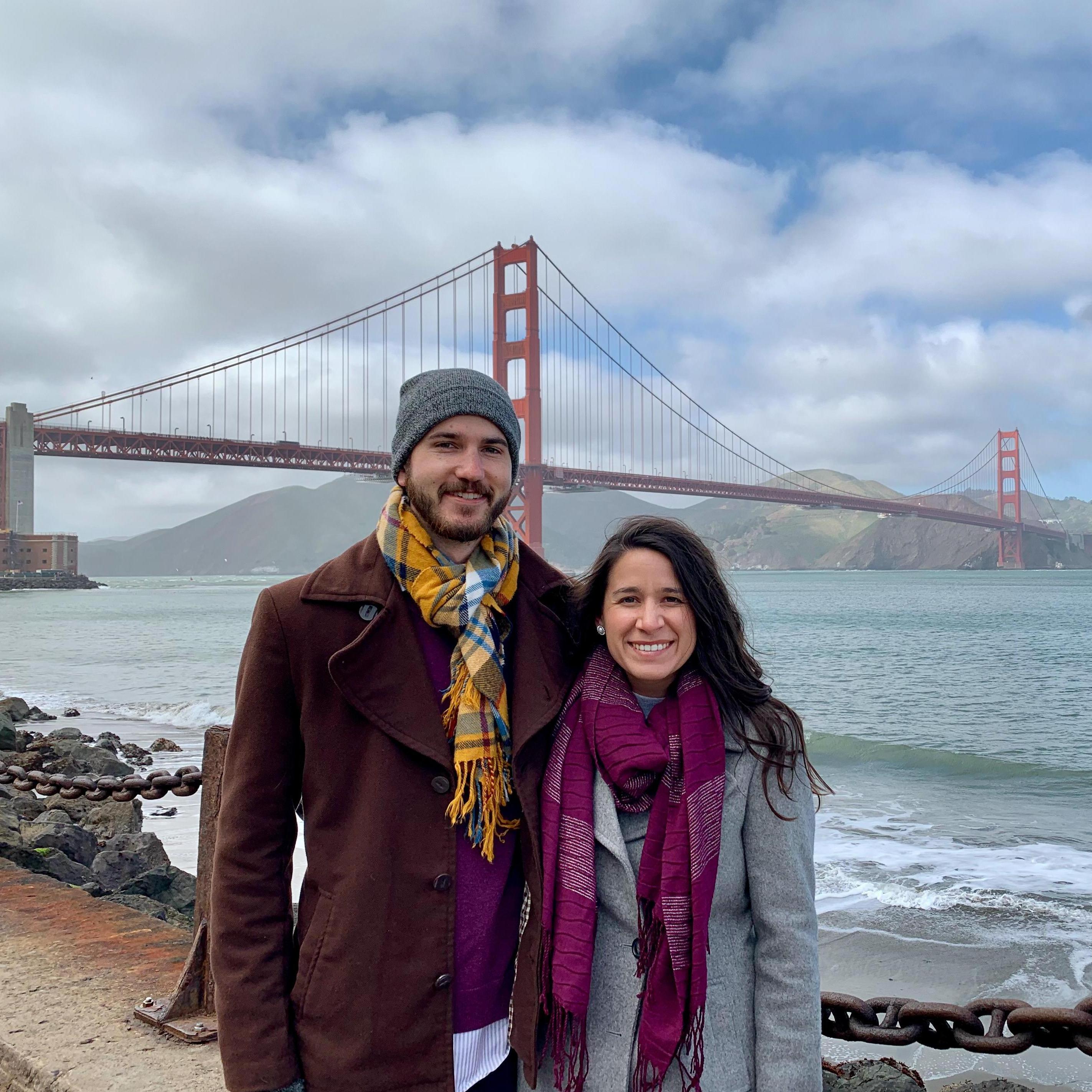 San Francisco, CA, 2020 (3 weeks before the world shut down and Olivia and Wesley's last maskless flight!)