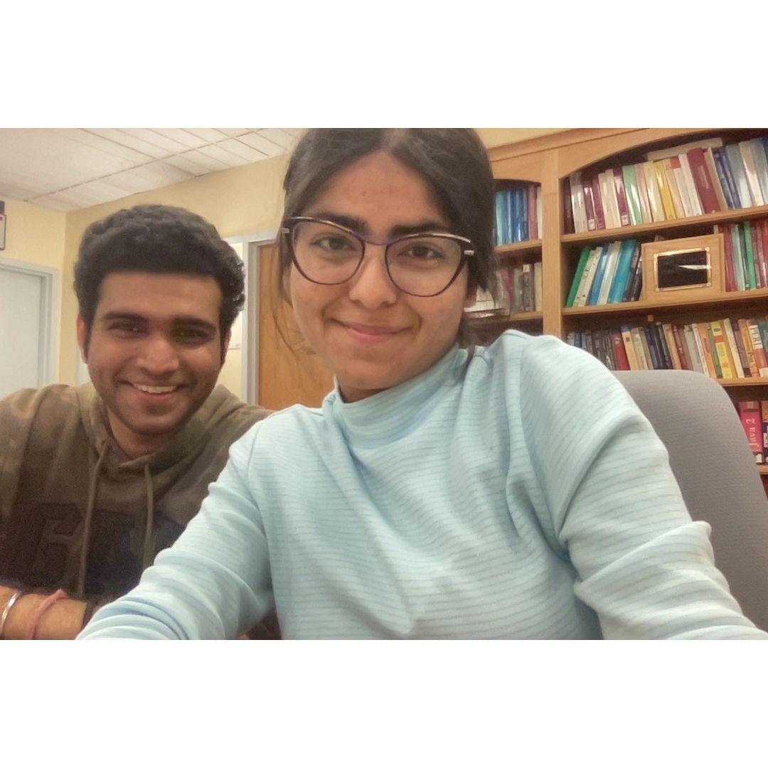 Library vibes: 10% studying, 90% planning our next snack break. 🍫📚
