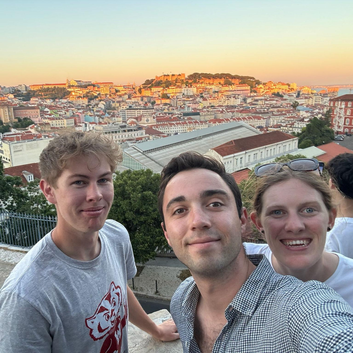 Sean, Jacob, and Tierney in Portugal together
