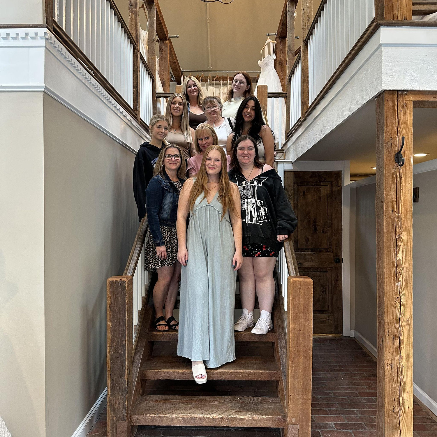 Grace said "Yes to the dress" surrounded by the best group of women