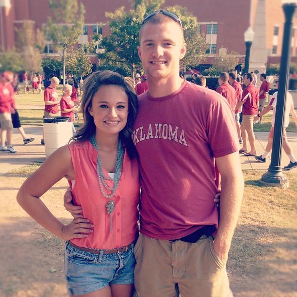 I'll meet you in the middle, might as well go to a game while we're there. Taylor's senior year, Hayden's freshaman year at Kansas State.