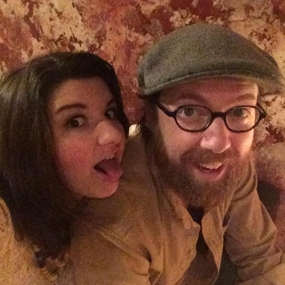 Goofing off in our first year in Raleigh for J's birthday.