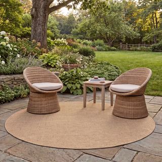 Courtyard Jonell Round Area Rug