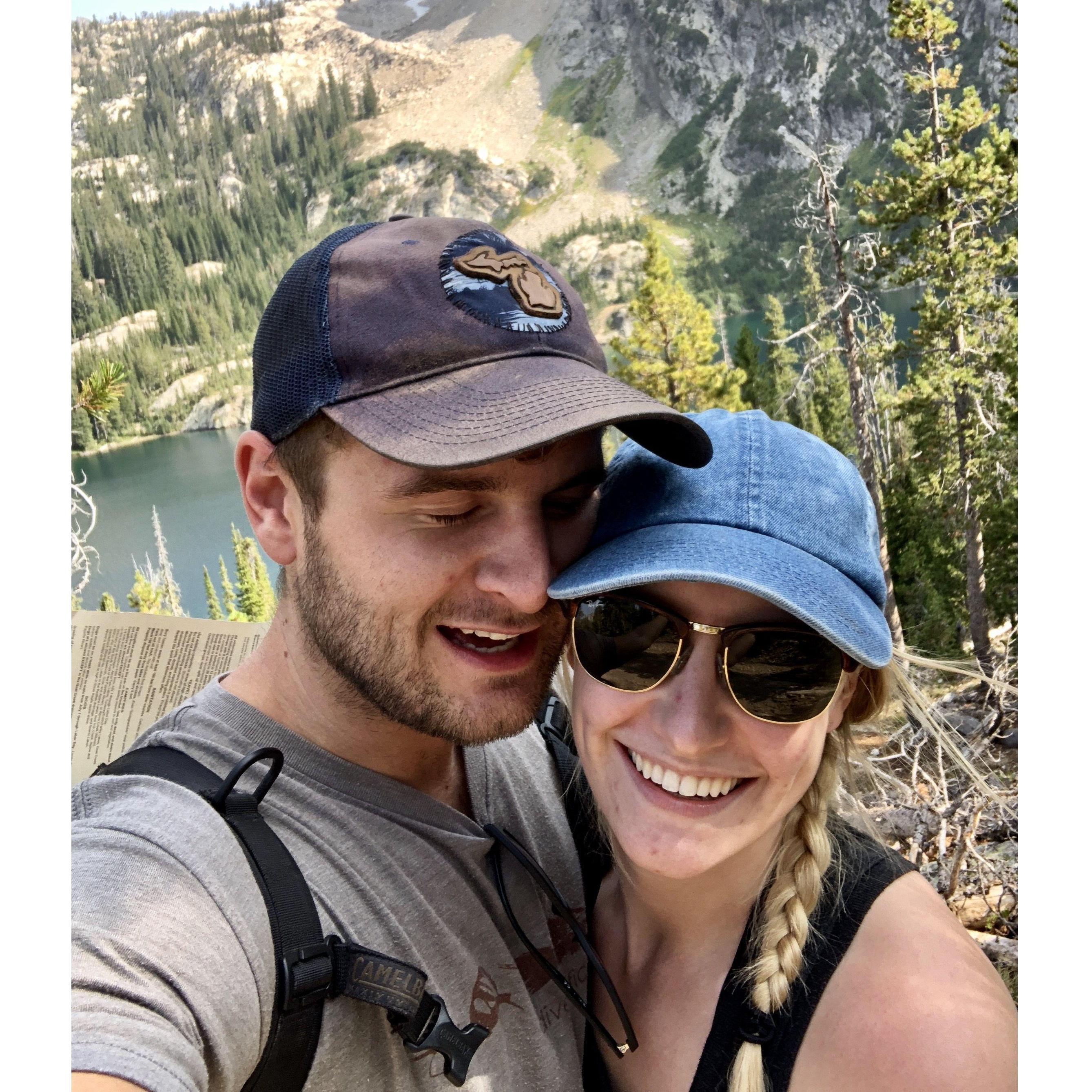 Our first hike in the Sawtooth mountains together