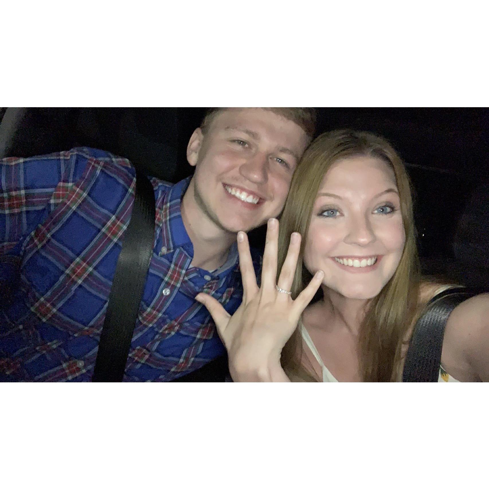 The day we got engaged!!!