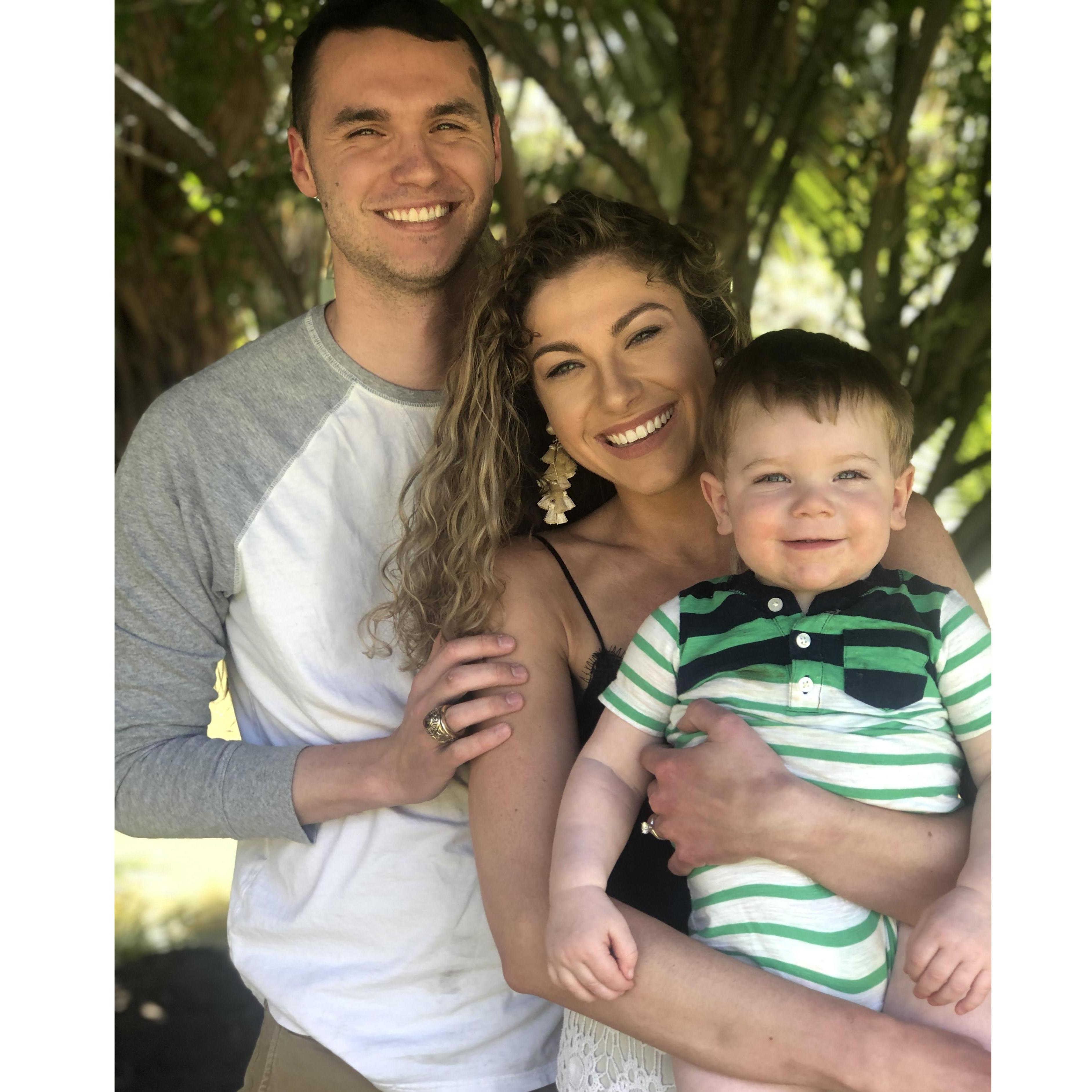 A family picture right after Katie said "Yes!"
