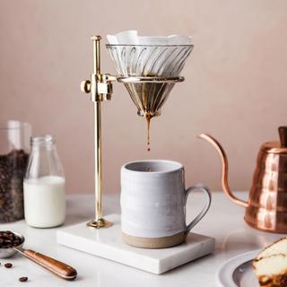 Brass & Marble Pour Over Stand