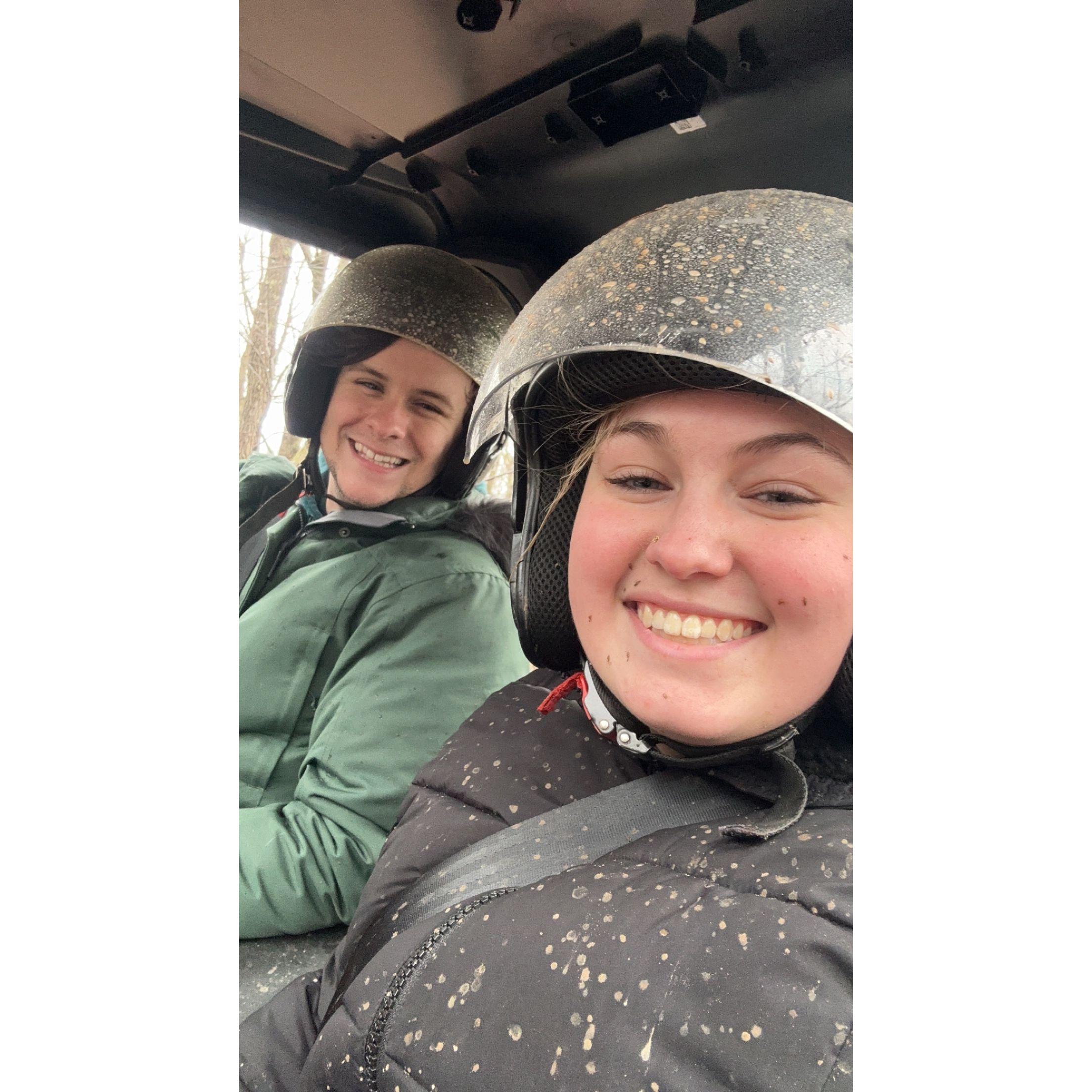 Poconos trip after Christmas. We went out of our comfort zone with this activity!