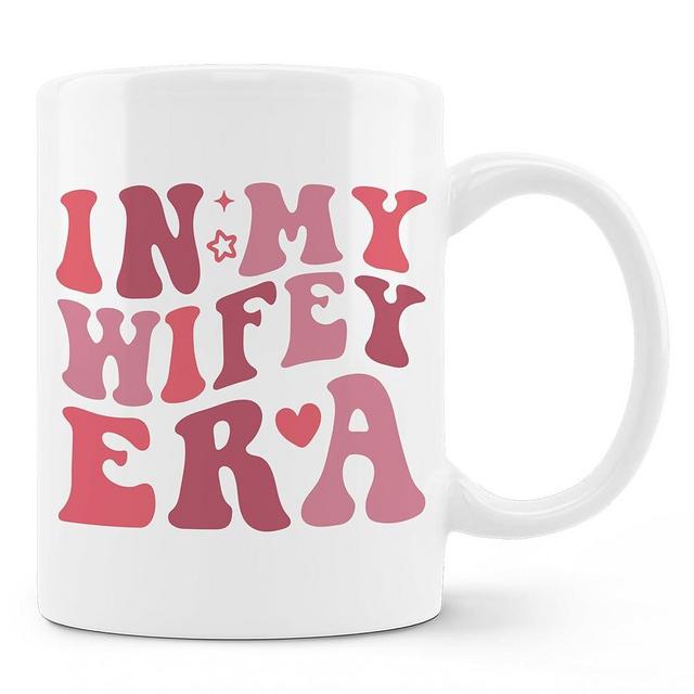 FHUGX In My Wifey Era Mug,White Ceramic Coffee Mug 11oz Engagement Gifts For Her,Engaged Era Gift,Engagement Gifts For Couples,Fiance Gifts For Women,Wifey To Be Gifts,Bride To Be Gifts