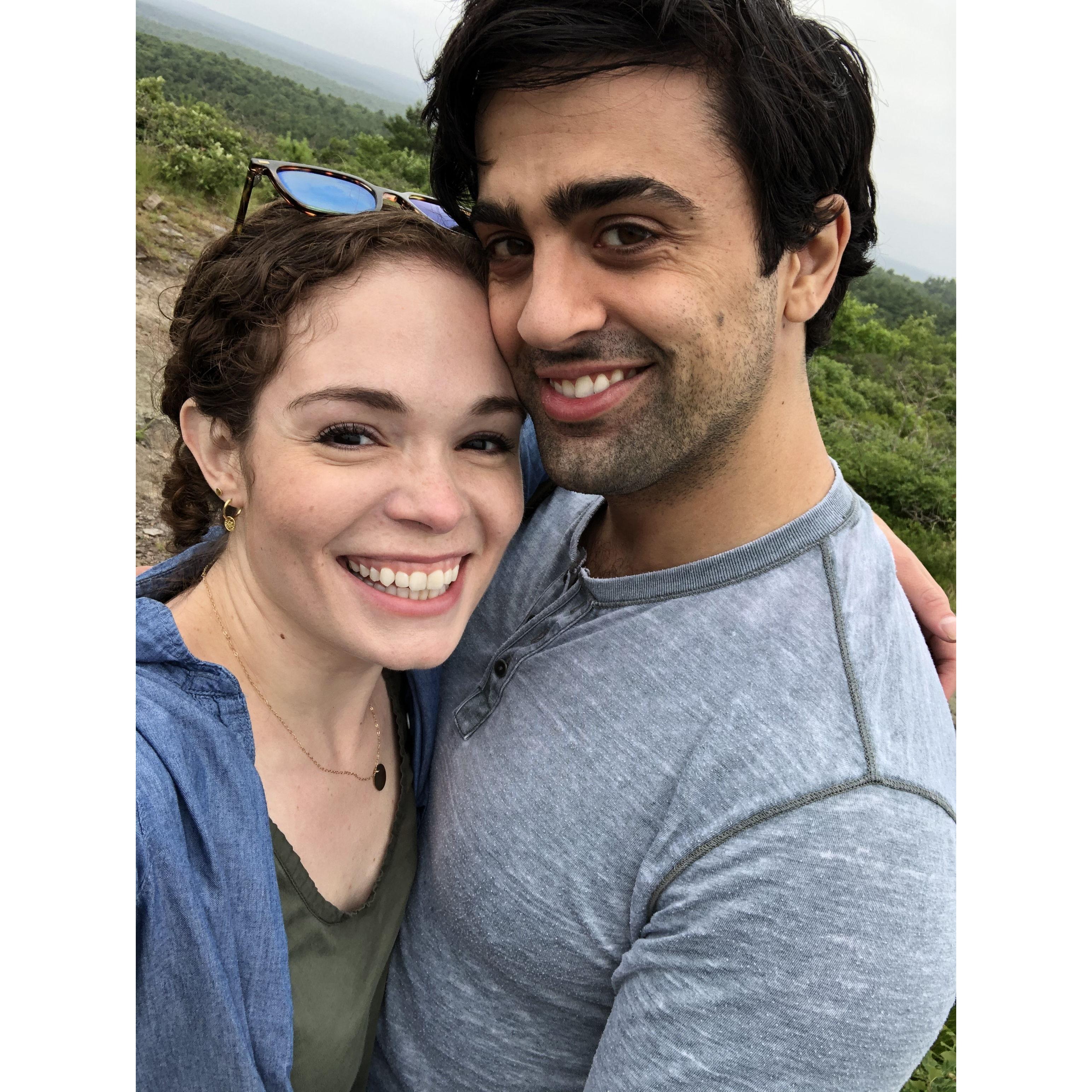 On a hike in 2020