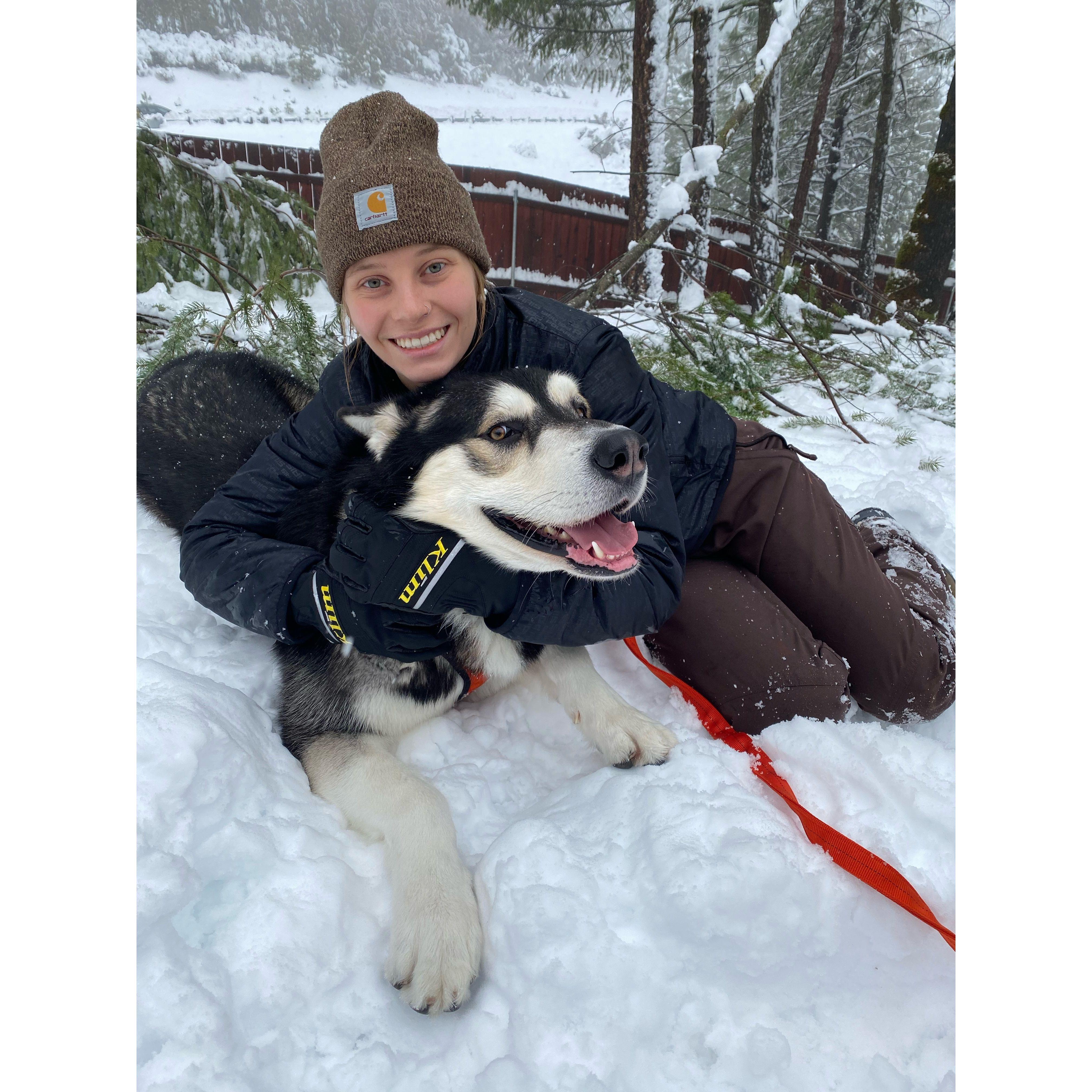 Snow day with Usik!
