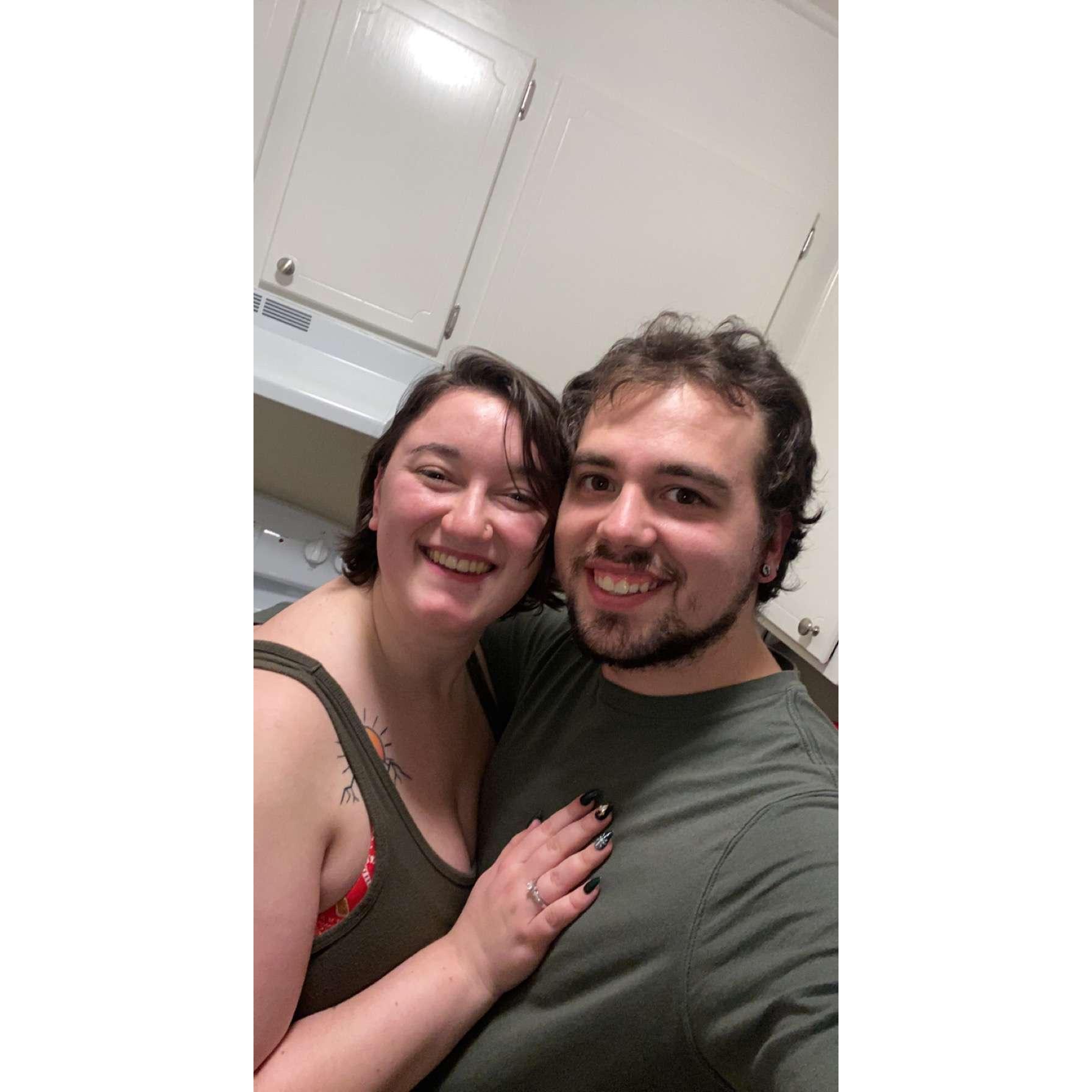 The night Zach proposed! December 12, 2021