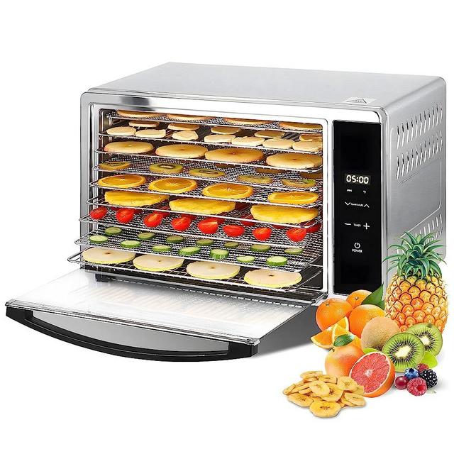 HOMOKUS Food Dehydrator 9 Stainless Steel Trays, Large Food Dehydrator Machine Usable Area up to 13.4ft², 650W Digital Touch Control Food Dryer Dehydrator with 24hrs Timer & up to 176℉ Temperature, Fruit Dehydrators for Food and Jerky, Dog Treats, Meat, Veggies, Herbs and Yogurt(20+ Recipes)