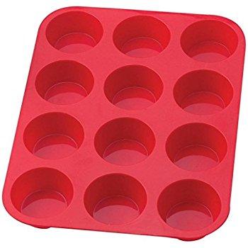 Lotus Nonstick Silicone 12 Cup Muffin Pan