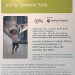 zulily Sample Sale (7/21) at Seattle Children's administration building