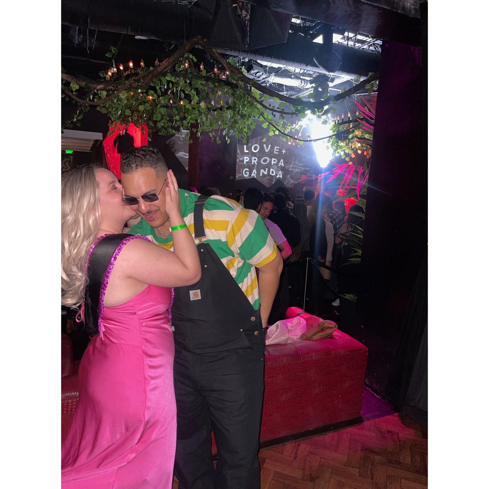 Celebrating Jenna's 29th Birthday. Which was a costume party dress as your favorite 90s and 2000s character or actor. Jenna was Elle Woods from Legally Blond. Nick was the Fresh Prince Will Smith