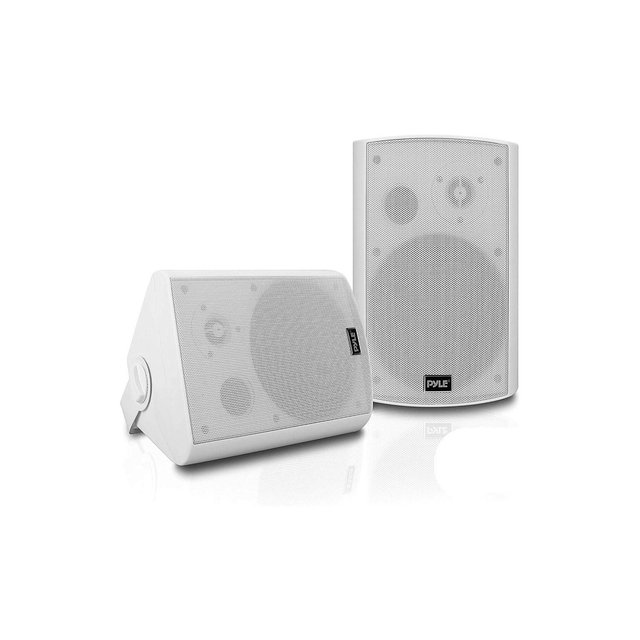 Pyle 6.5" Indoor/Outdoor Bluetooth Wall-Mount Speakers - Waterproof, 2-Way Full Range, 800W - White