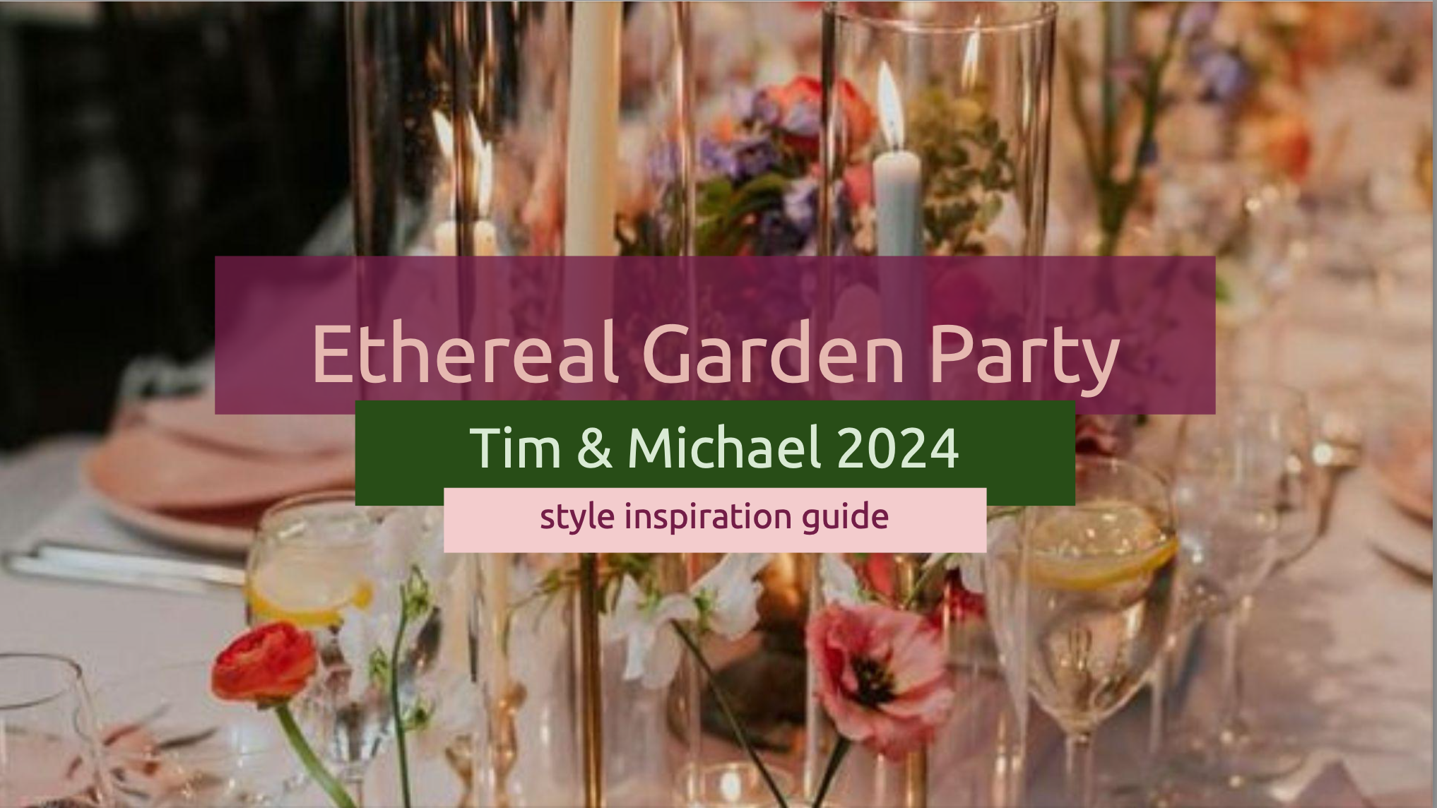 The Wedding Website of Tim Murray and Michael Bullard