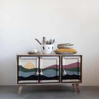 3-Door Woven Sunset Console