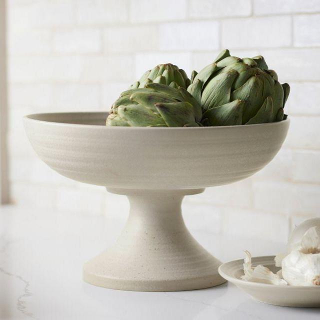 Farmstead Stoneware Footed Serving Bowl
