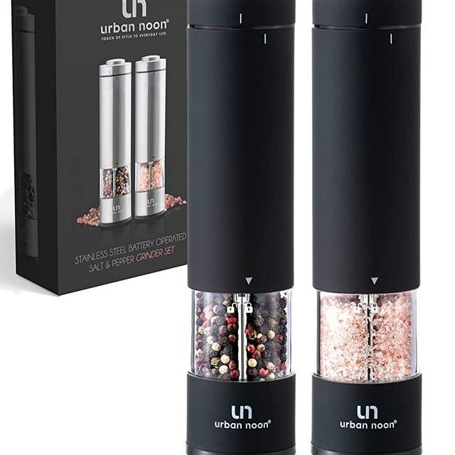 Stainless Steel Battery Operated Salt or Pepper Grinder by Urban Noon