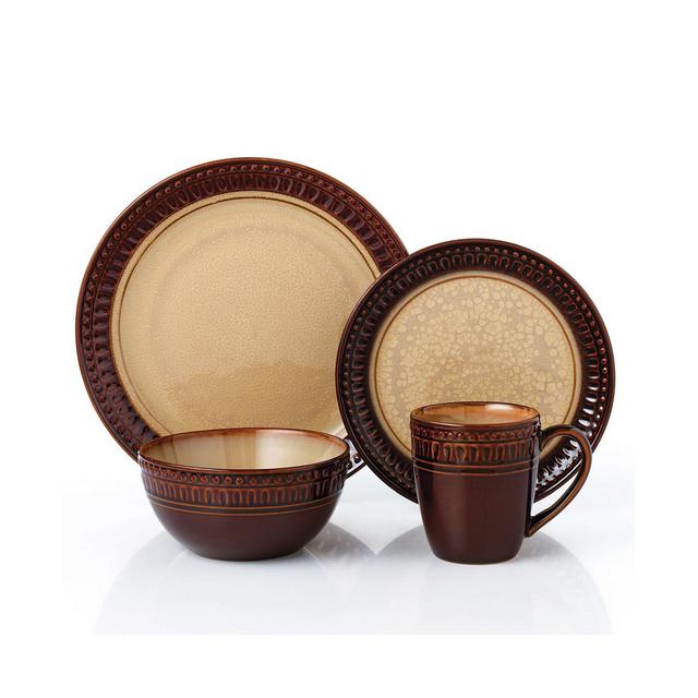 Lorren Home Trends Stoneware Mojave, Set of 16