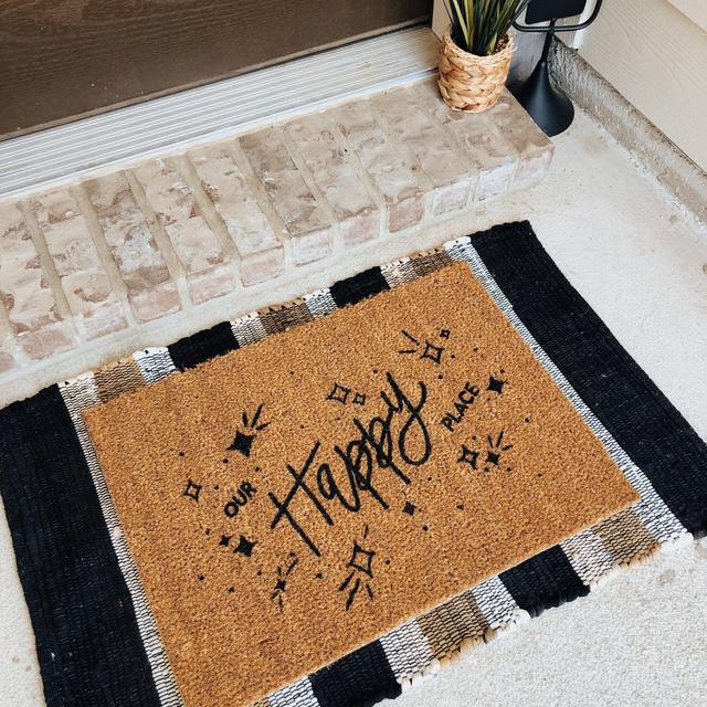 Front Porch Mat | ‘Our Happy Place’ Design