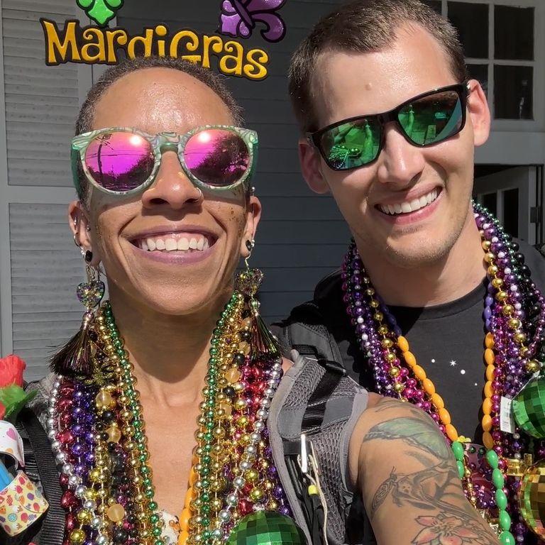 When Kevin learned how to Mardi Gras