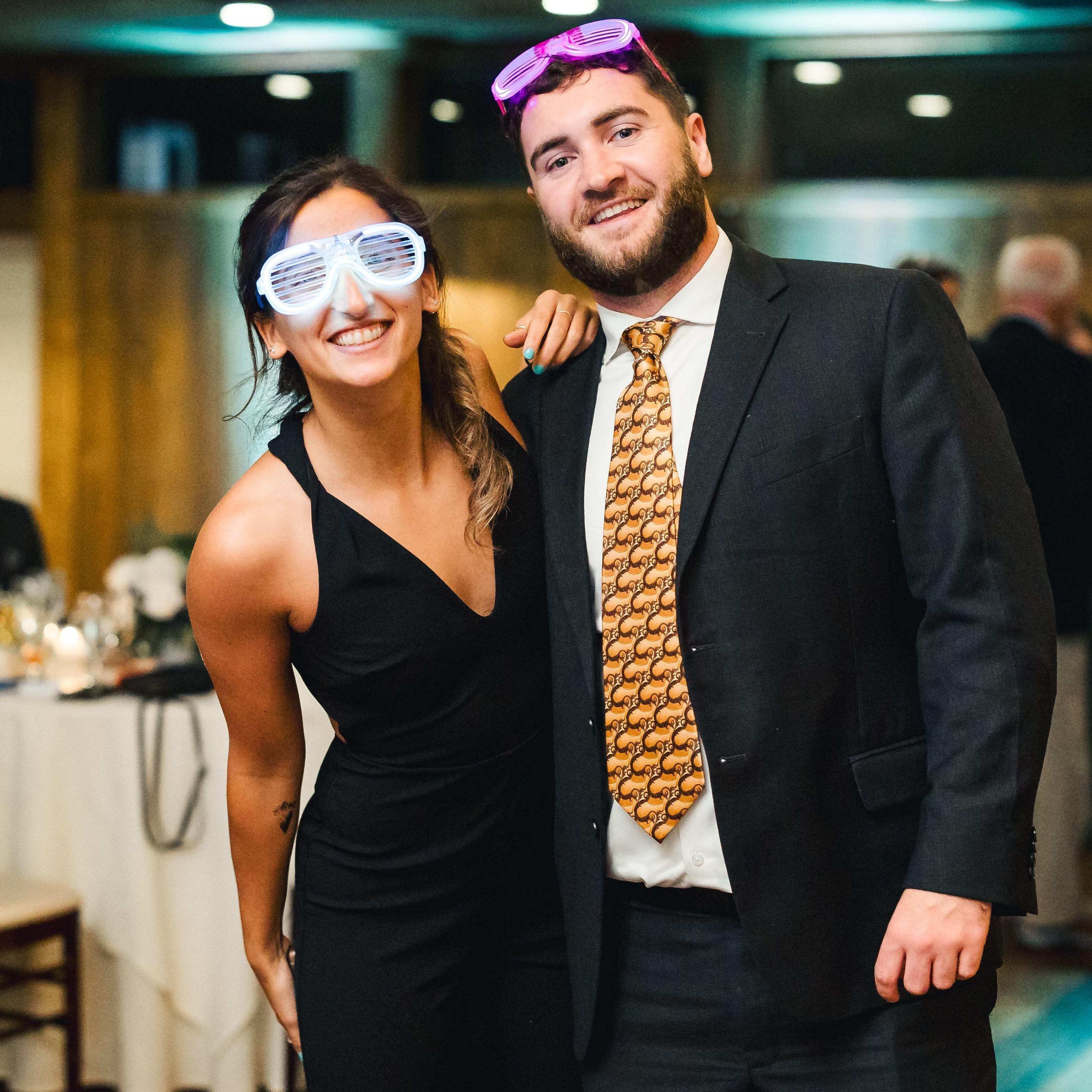Celebrating their good friends' wedding!