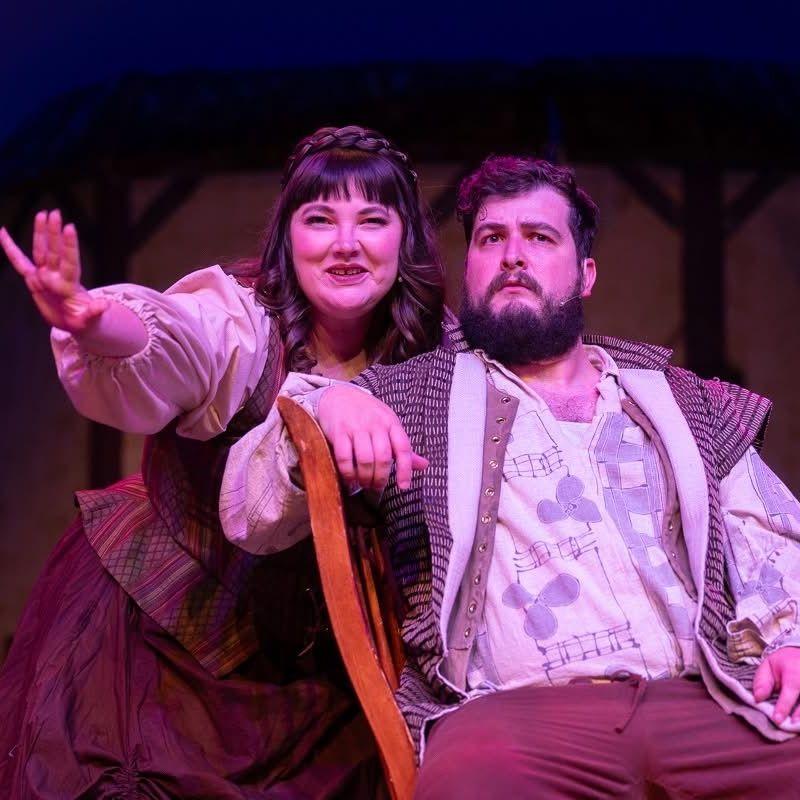 Playing husband and wife in Something Rotten 2025