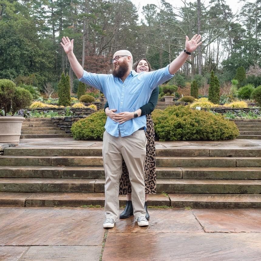 Titanic - December 2021 at Duke Gardens in Durham, NC... 1 minute before we get engaged!