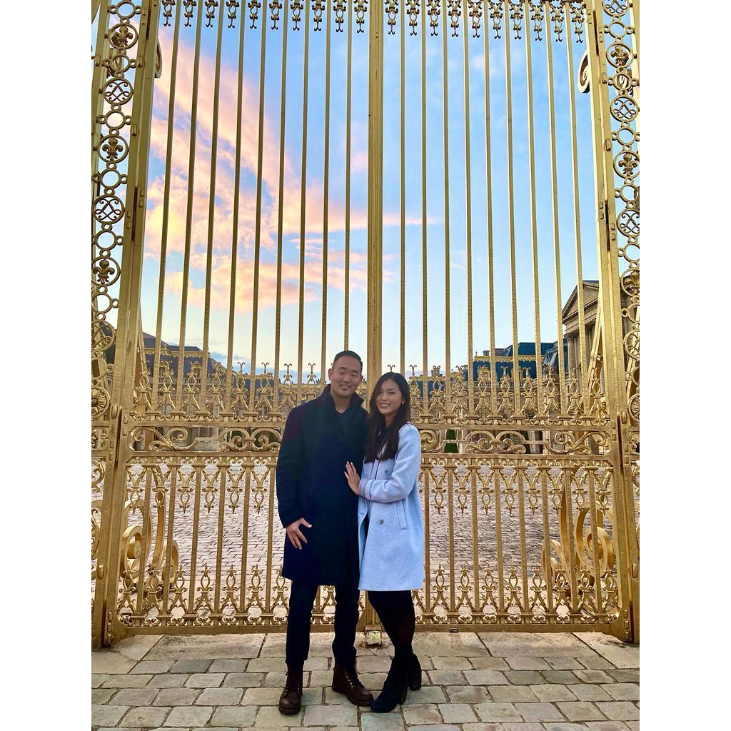 Standing here at the gates of the Palace of Versailles in Paris. From the opera we just witnessed to the awe-inspiring palace before us, every experience is enriched by the presence of each other. Together, we explore new places, learn about different cultures, and cherish the moments that take our breath away.