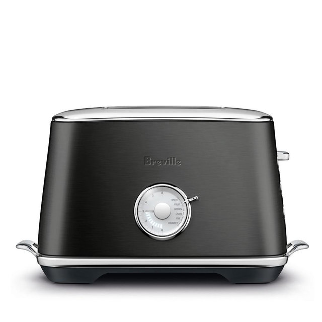 Breville Luxe Toaster, Black Stainless-Steel