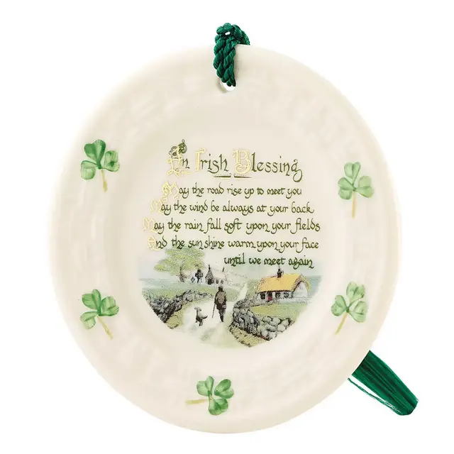 Belleek Classic Irish Blessing Ornament