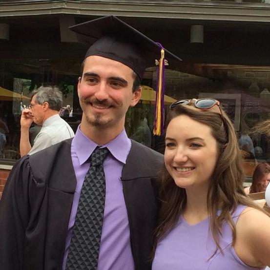 Mike graduating from Knox, 2014