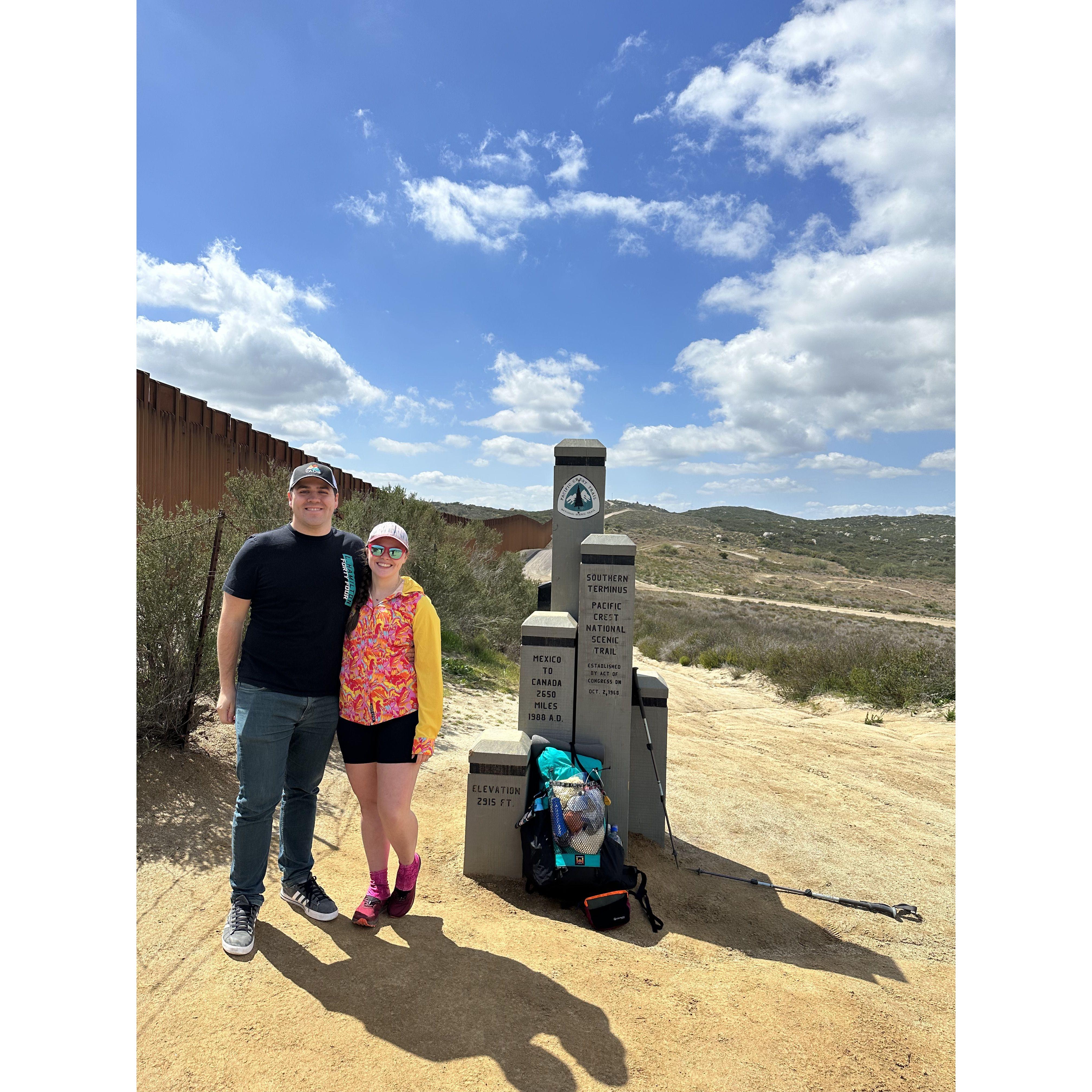 Southern Terminus of the Pacific Crest Trail - March 2023