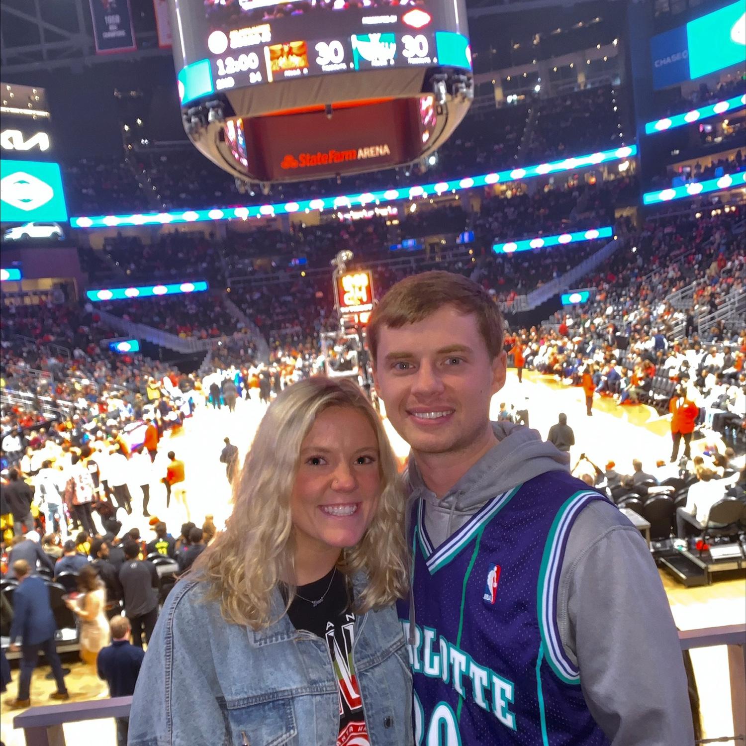 Rivalry game— Hawks vs. Hornets in 2022.